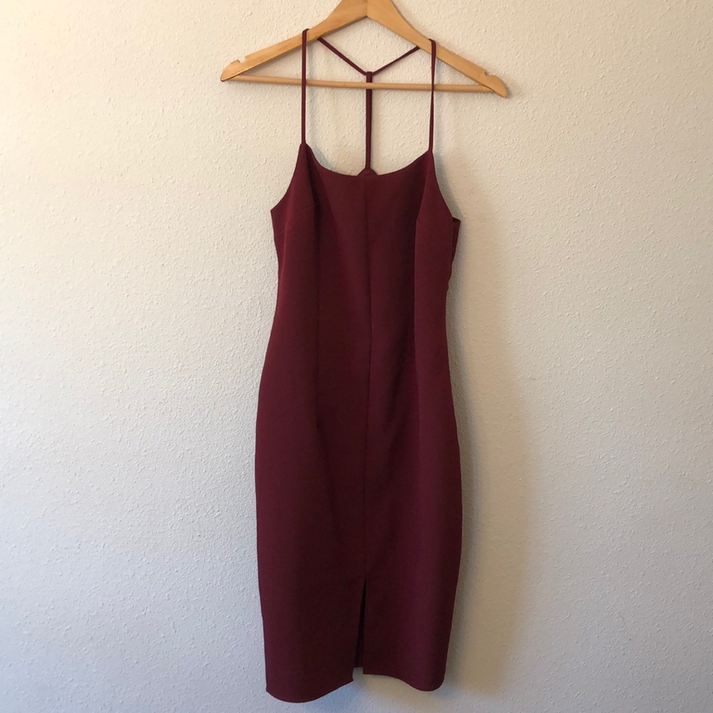 Maroon Halter Mini from Express